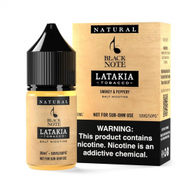 Black Note Latakia Tobacco Salt 30ml